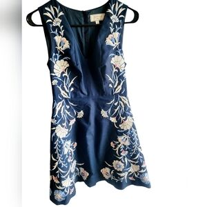 Anthropologie Gilmore Girls Moulinette Soeurs Bellflower Floral Embroidery Dress